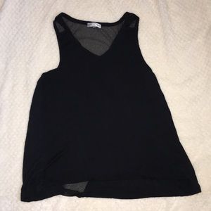 Black tank with mesh back